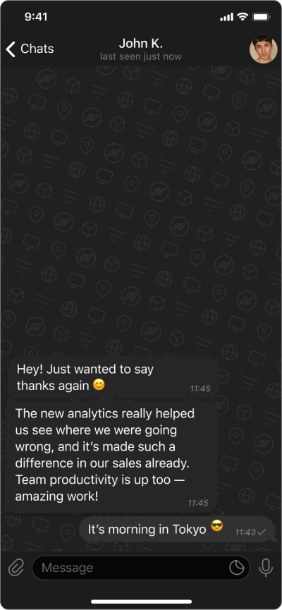 Client conversation 1
